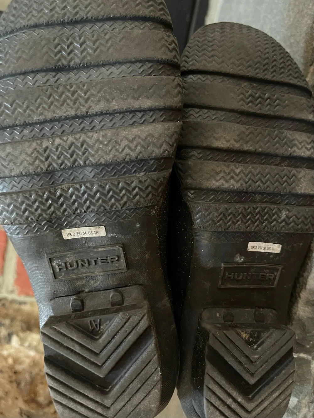 Hunter Black Glitter Rain Boots- Unisex